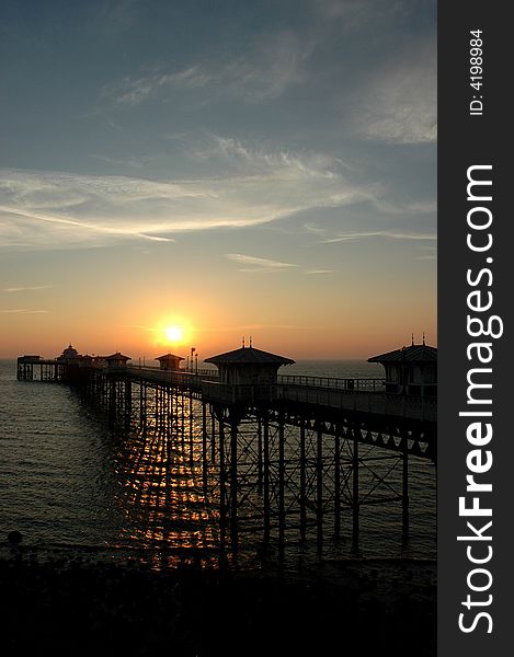 A view of llandudno pier in llandudno north wales. A view of llandudno pier in llandudno north wales.