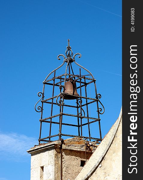 Sole-plate wrought iron made for a bell on the top of a bell-tower