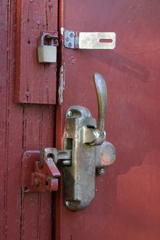 Door Latch Stock Photo Door Latch Stock Photo