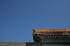 Chinese Tile Roof Royalty Free Stock Photo