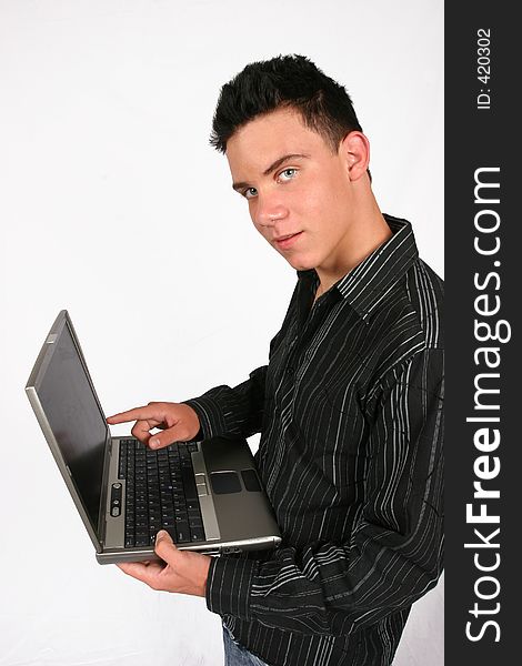 Businessman With His Laptop