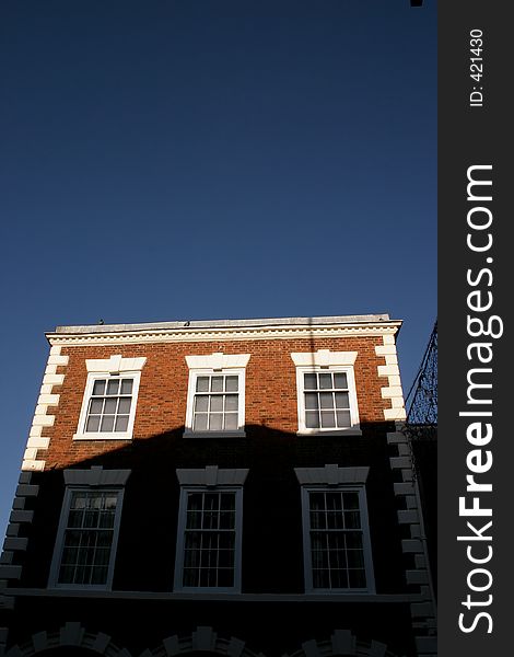 Historic Building In Shadow In Chester