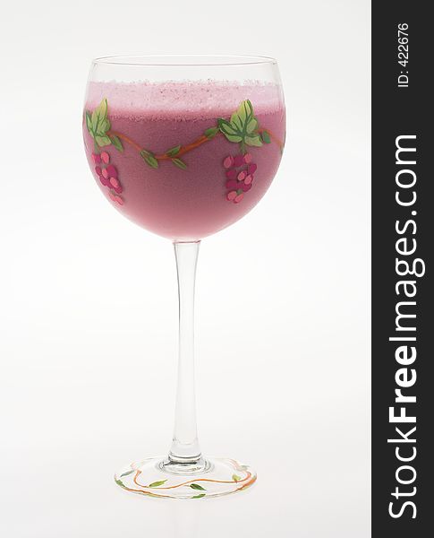 A frothy dessert drink made from fruit juice, which can pass as a mixed or virgin drink.