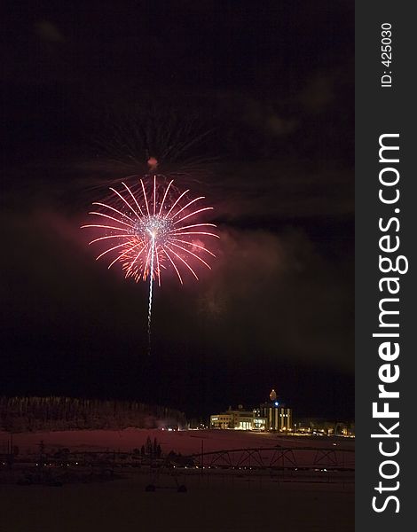 Red Fireworks