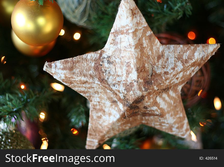 Crafty star ornament. Crafty star ornament