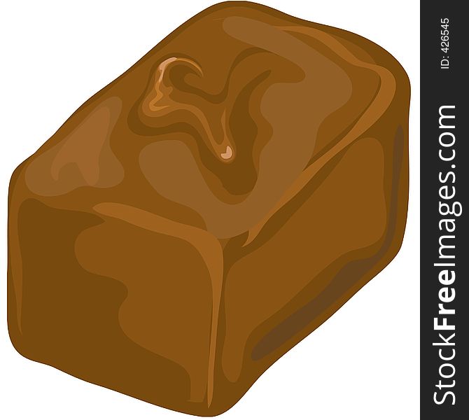 Illustration of a chocolate candy. Illustration of a chocolate candy.
