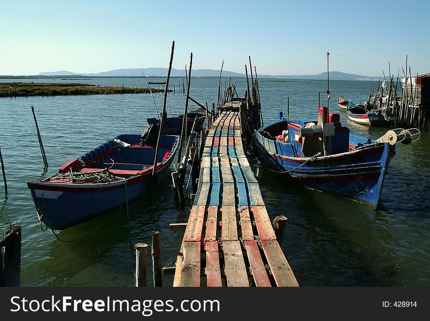 Old pier of fish. Old pier of fish