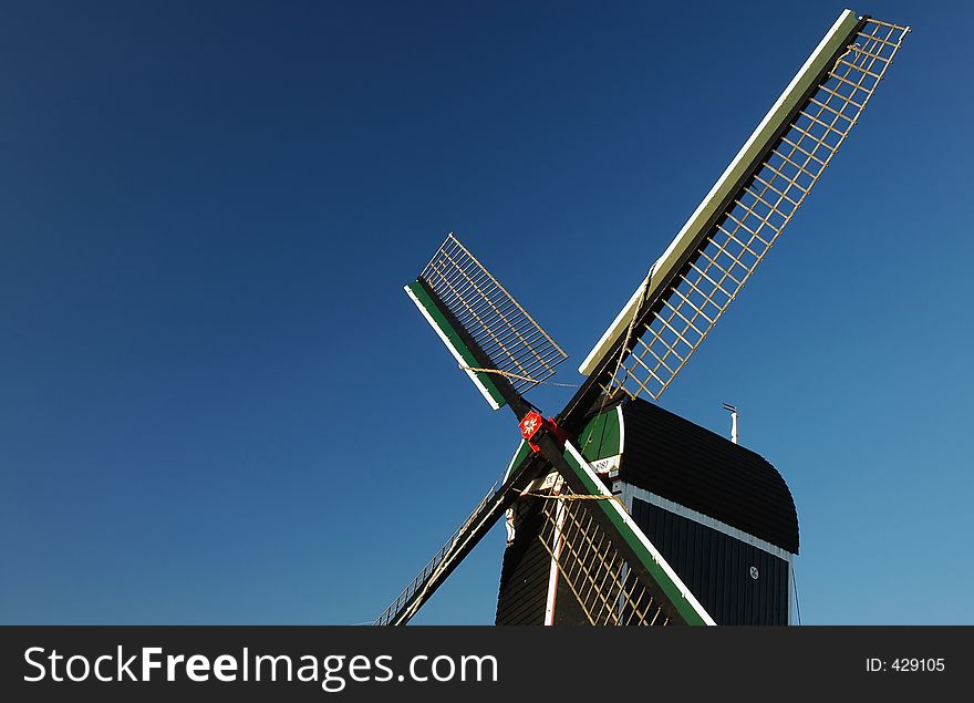 Detail of a windmill in Holland. Detail of a windmill in Holland