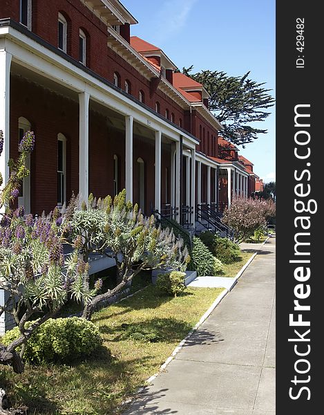 Millitary housing at the Presidio in San Francisco, CA. Millitary housing at the Presidio in San Francisco, CA.