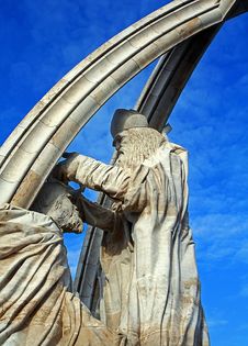 Statue Of The Priest And Ruller Stock Photography Statue Of The Priest And Ruller Stock Photography