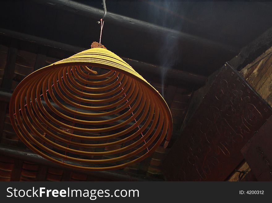 Incense tower, you can find it in some Chinese ancient temple