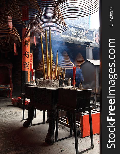 Incense tower, you can find it in some Chinese ancient temple