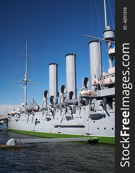 Museum of battle ship Aurora in Petersburg