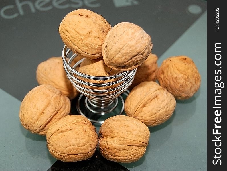 Composition of healthy walnuts,  nuts