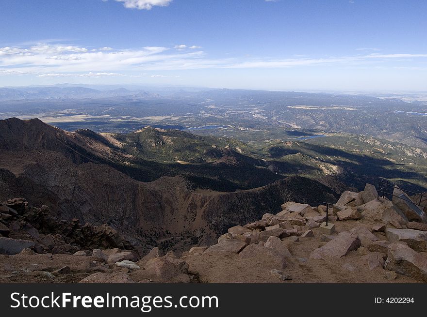 This is a shot at the top of Pike's Pike Mountain in Colorado springs. This is a shot at the top of Pike's Pike Mountain in Colorado springs.