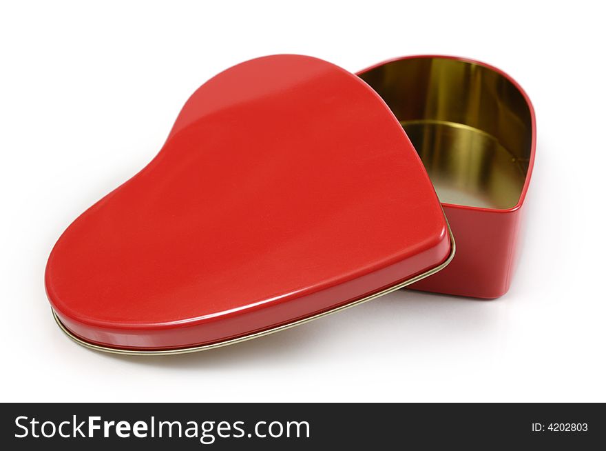 Open Heart-shaped Gift Box