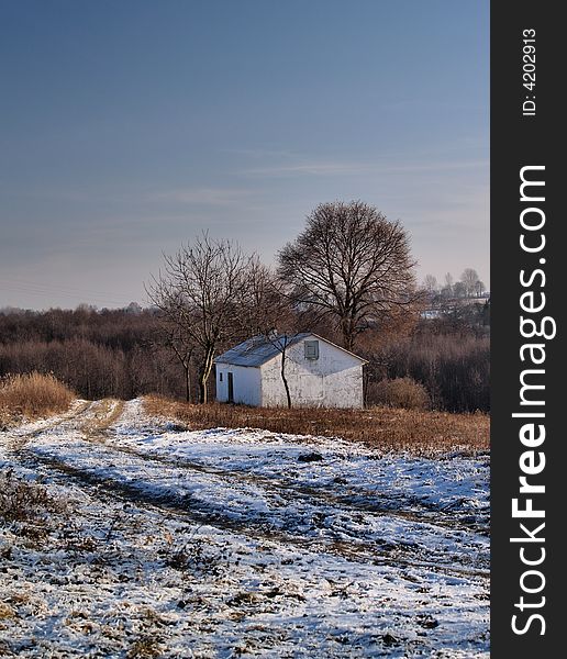 Hut In The First Snow