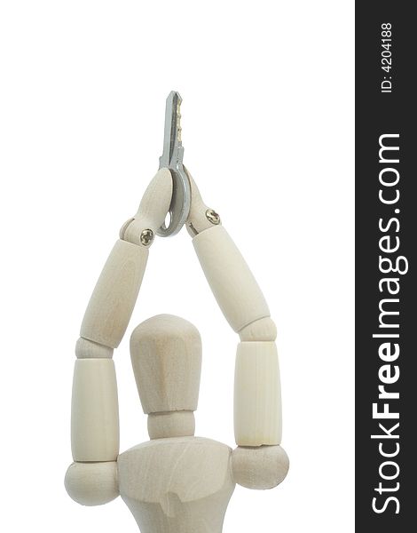 Manikin Hands Raised With Key