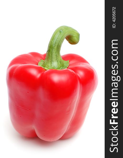 Red pepper isolated on white. Red pepper isolated on white