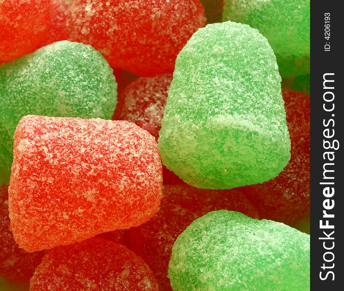 Background formed by a macro on sugar coated jujubes. Background formed by a macro on sugar coated jujubes