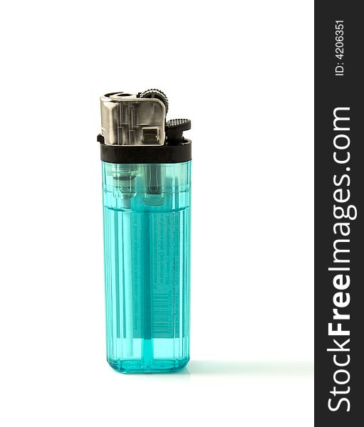 A sigarette lighter isolated on a white background