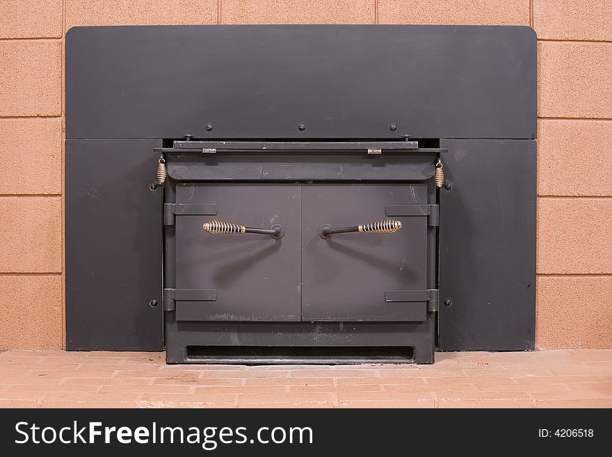 Cast iron wood burning stove