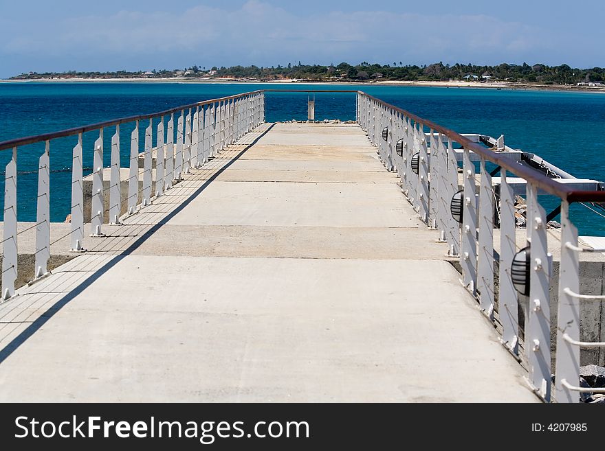 Photo of a tropical promenade