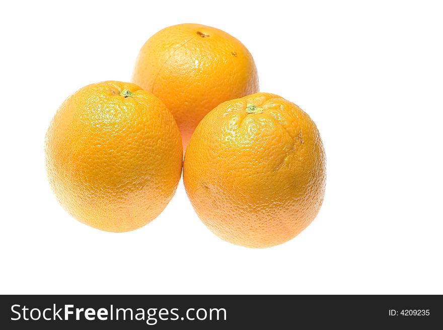 Object on white food Fruit orange. Object on white food Fruit orange