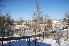 Urban Winter Scene Stock Images Urban Winter Scene Stock Images