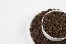 Coffe Cup Of Beans Royalty Free Stock Image Coffe Cup Of Beans Royalty Free Stock Image