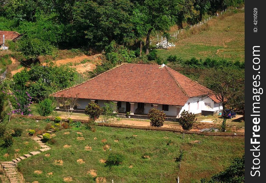 A beautiful traditional village house. A beautiful traditional village house.