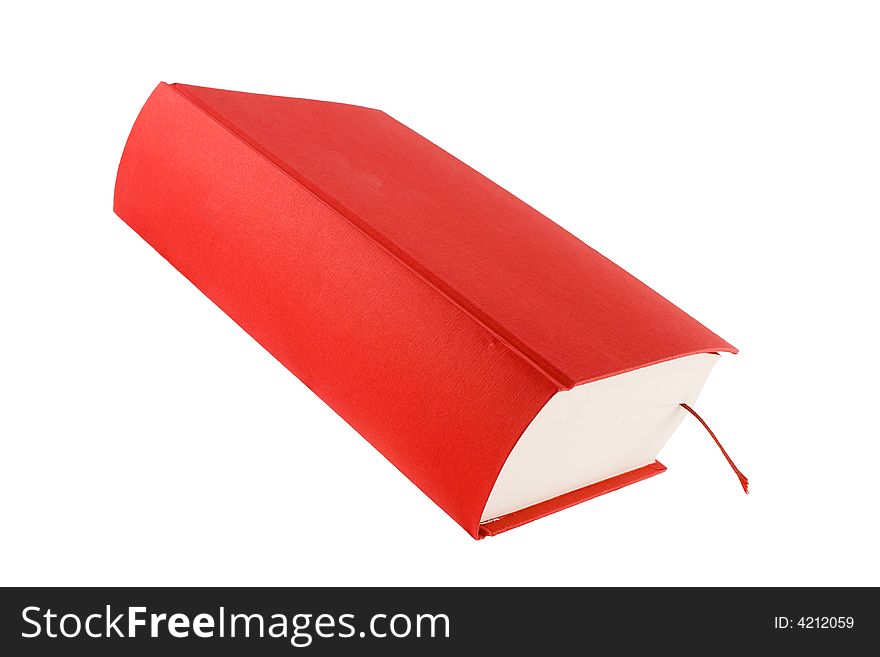 Red book isoalated on a white background