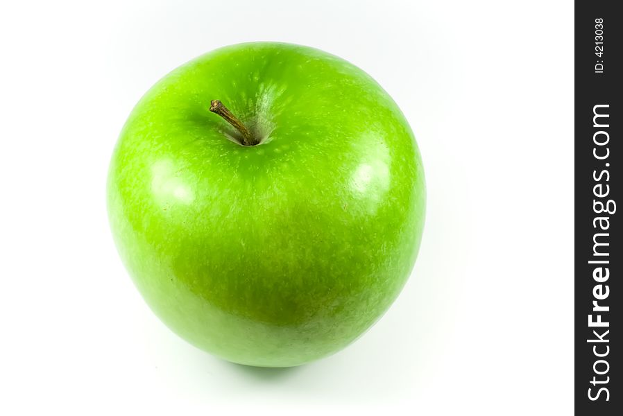 Green Apple Isolated.