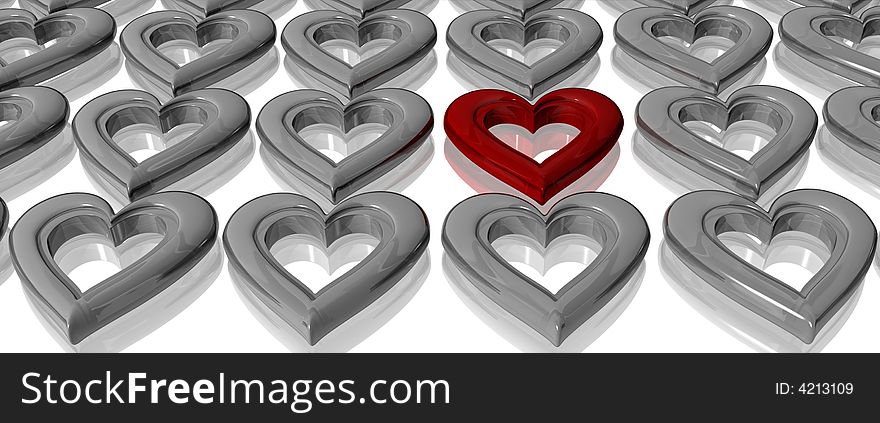 3D-Hearts