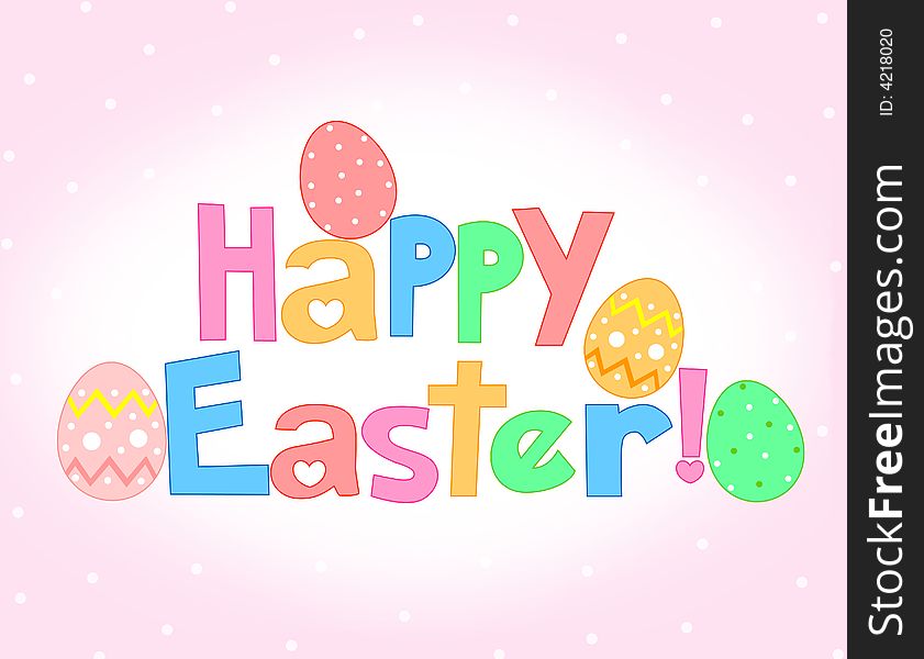 Happy Easter Greeting card