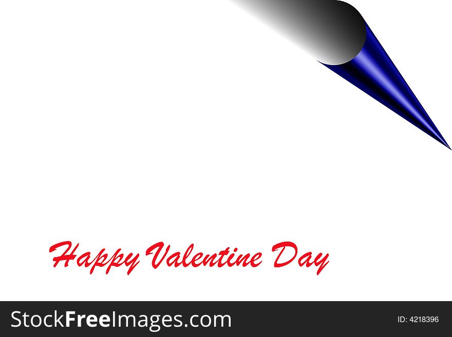 Happy valentine day letter - red letters - illustration