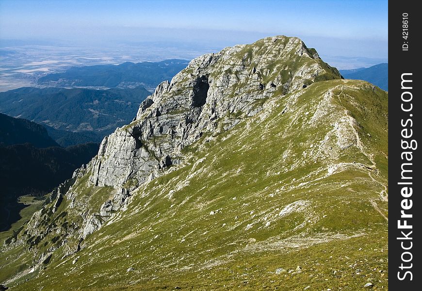 The most spectacular ridge in Bucegi mountains. The most spectacular ridge in Bucegi mountains