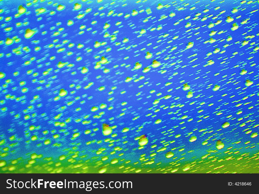 Close-up of water drops on glass (Background). Close-up of water drops on glass (Background)