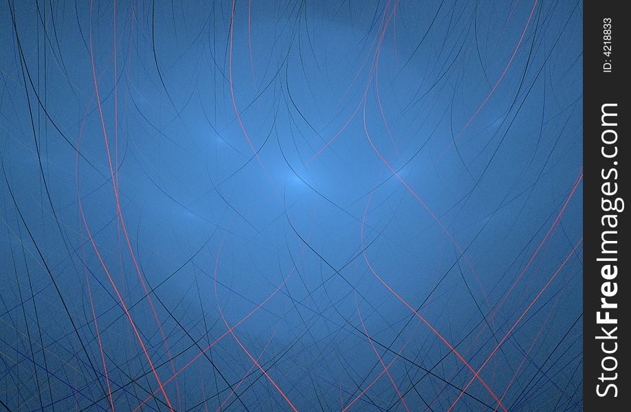 Abstract design blue background. Fractal image