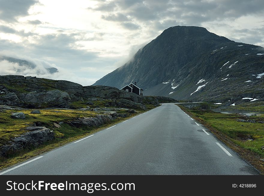 A country road  in west Norway