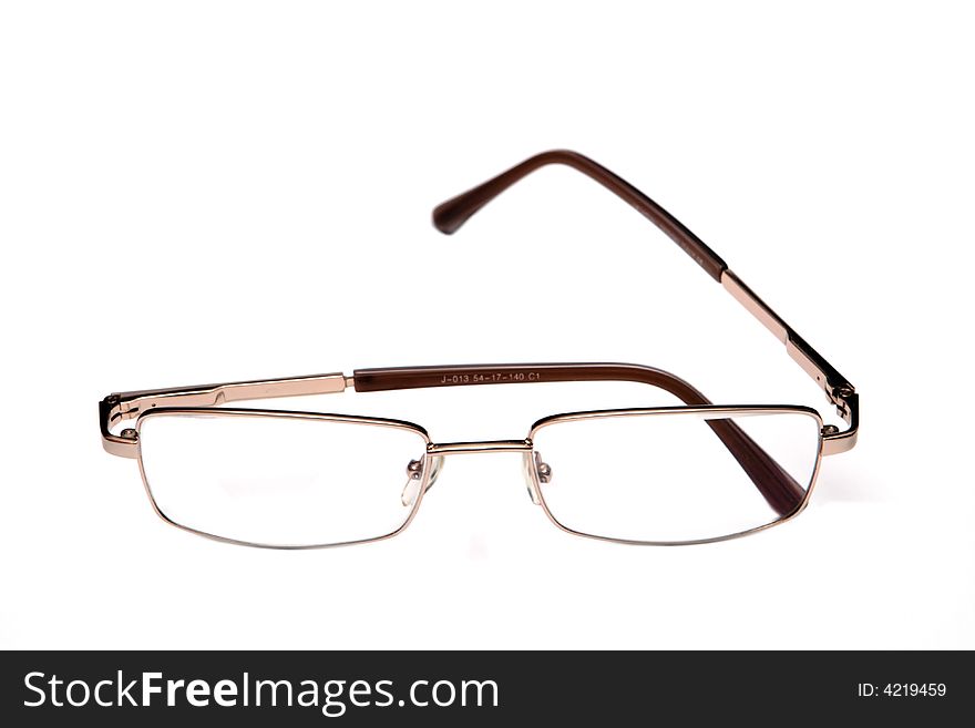 Eyeglasses on the white background. Eyeglasses on the white background