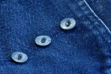Free Buttons On Denim Royalty Free Stock Image - 4223196