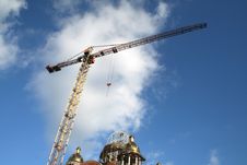 Tall Crane Royalty Free Stock Photography Tall Crane Royalty Free Stock Photography