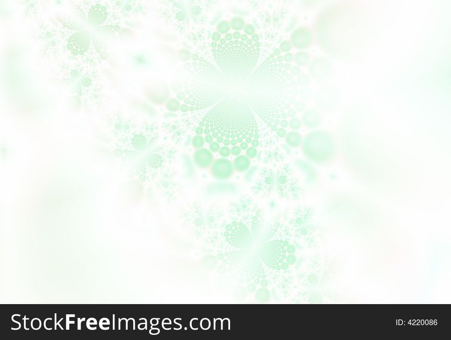 Beautiful abstract ice-ferns. Fractal image