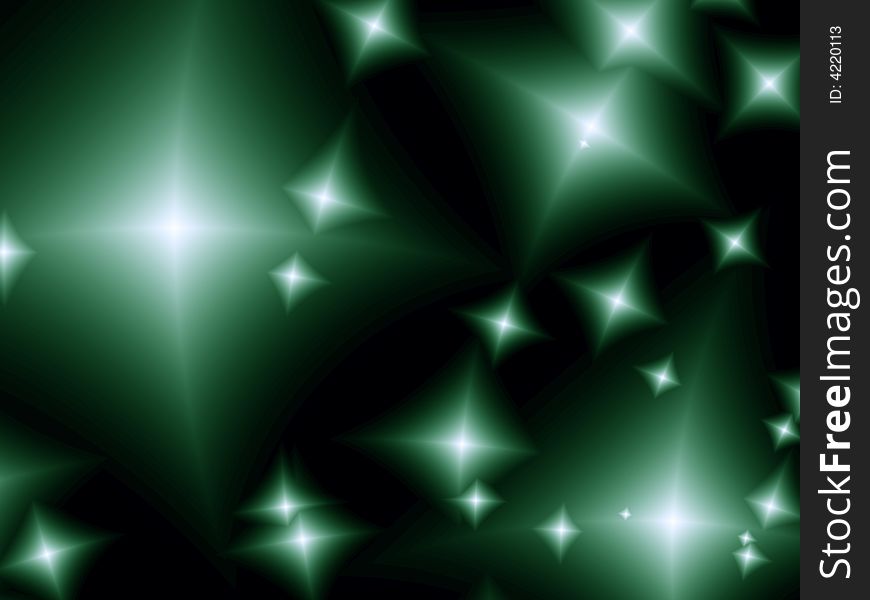 Beautiful abstract stars. Fractal image