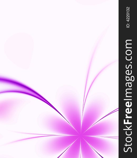 Beautiful abstract flower. Fractal image. Beautiful abstract flower. Fractal image