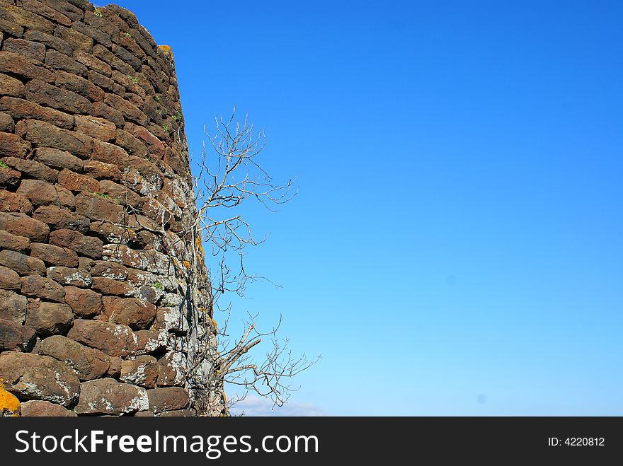 Nuraghe, Archeological building in Sardinia, Italy (1500 B.C.)