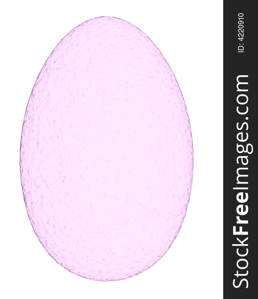 An illustration of a multicolored Easter Egg isolated on white