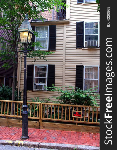 Beacon Hill is a wealthy neighborhood of Federal-style rowhouses, with some of the highest property values in the United States. Beacon Hill is a wealthy neighborhood of Federal-style rowhouses, with some of the highest property values in the United States