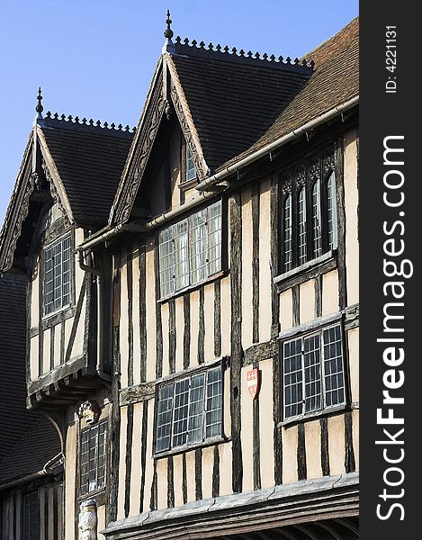 Some historic timber-framed medieval builings. Some historic timber-framed medieval builings.